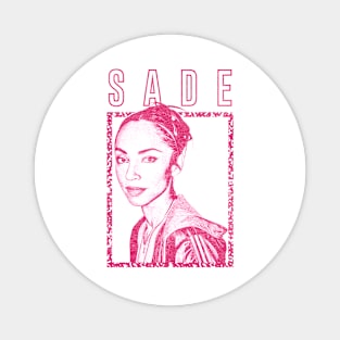 Sade Retro Style Original Fan Art Design Magnet